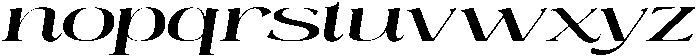 Mintely Expanded Italic Regular otf (400) Font LOWERCASE