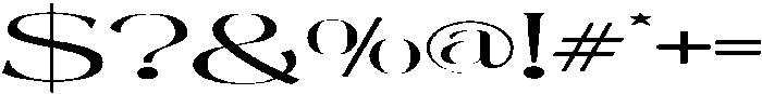 Mintely Expanded Light otf (300) Font OTHER CHARS