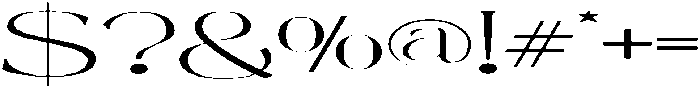 Mintely Expanded Thin otf (100) Font OTHER CHARS
