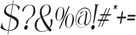 Mintely Extra Light Italic Con otf (200) Font OTHER CHARS