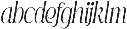 Mintely Extra Light Italic Con otf (200) Font LOWERCASE