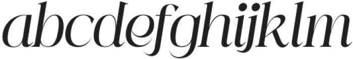 Mintely Light Italic otf (300) Font LOWERCASE