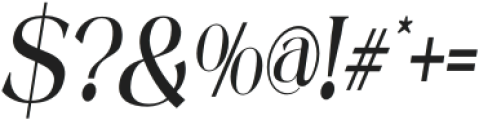 Mintely Medium Italic Con otf (500) Font OTHER CHARS