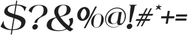 Mintely Medium Italic otf (500) Font OTHER CHARS