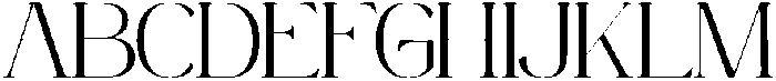 Mintely Regular Extra Light otf (200) Font UPPERCASE
