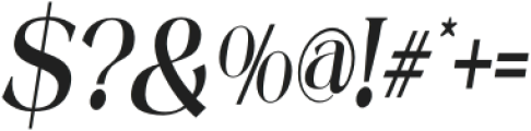 Mintely Semi Bold Italic Con otf (600) Font OTHER CHARS