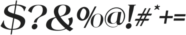 Mintely Semi Bold Italic otf (600) Font OTHER CHARS