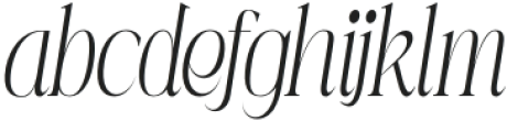 Mintely Thin Condensed Italic otf (100) Font LOWERCASE