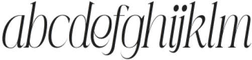 Mintely Thin Italic Con otf (100) Font LOWERCASE