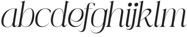 Mintely Thin Italic otf (100) Font LOWERCASE