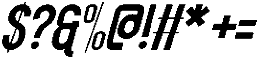 Mintoria Italic otf (400) Font OTHER CHARS
