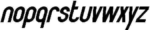 Mintoria Italic otf (400) Font LOWERCASE