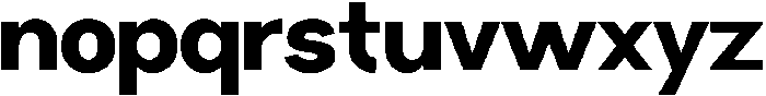 Miogra Sans Black otf (900) Font LOWERCASE