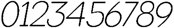 Miogra Sans Extra Light Slanted otf (200) Font OTHER CHARS
