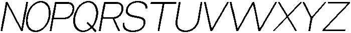 Miogra Sans Extra Light Slanted otf (200) Font UPPERCASE