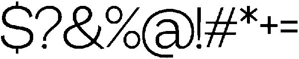 Miogra Sans Light otf (300) Font OTHER CHARS