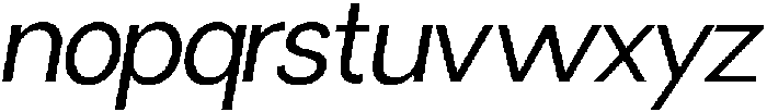 Miogra Sans Slanted otf (400) Font LOWERCASE
