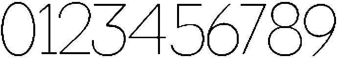 Miogra Sans Thin Expanded otf (100) Font OTHER CHARS