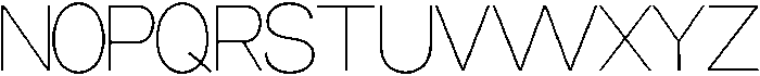 Miogra Sans Thin Expanded otf (100) Font UPPERCASE