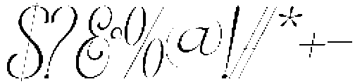 Miojhe Italic otf (400) Font OTHER CHARS