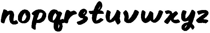 Mira Notes Regular otf (400) Font LOWERCASE