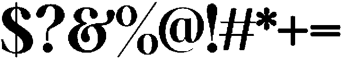 Mirabelle Ligature otf (400) Font OTHER CHARS