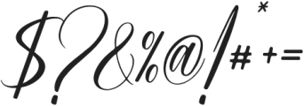 Miracle Signature Regular otf (400) Font OTHER CHARS