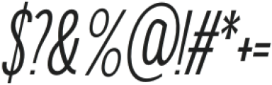 Miraelo Bold Italic otf (700) Font OTHER CHARS