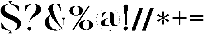Mirage Regular ttf (400) Font OTHER CHARS