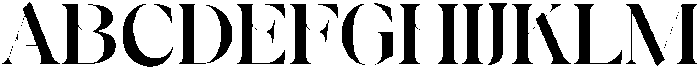 Mirage Regular ttf (400) Font UPPERCASE