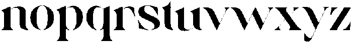 Mirage Regular ttf (400) Font LOWERCASE