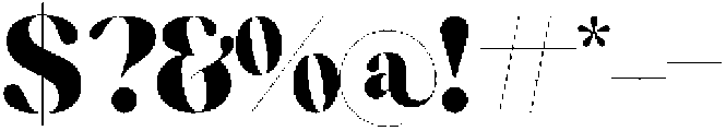 Mirage Tropic otf (400) Font OTHER CHARS