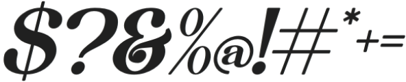 Miragle Italic otf (400) Font OTHER CHARS