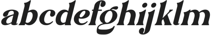 Miragle Italic otf (400) Font LOWERCASE