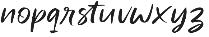 Miraikato Hand Thin Italic otf (100) Font LOWERCASE