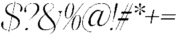 Miralova Italic otf (400) Font OTHER CHARS