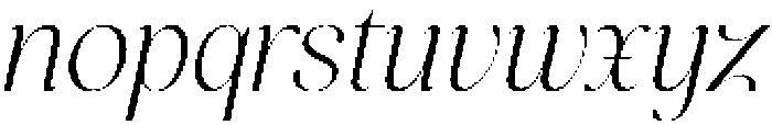 Miralova Italic otf (400) Font LOWERCASE