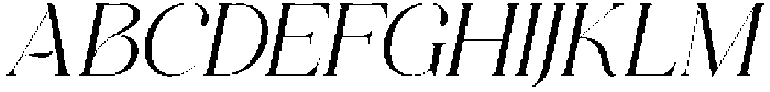Miralova Medium Italic otf (500) Font UPPERCASE