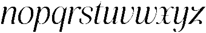 Miralova Medium Italic otf (500) Font LOWERCASE