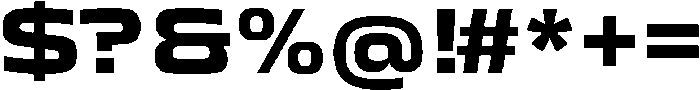 Mirano Extended Bold ttf (700) Font OTHER CHARS