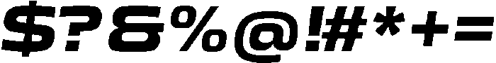 Mirano Extended BoldItalic ttf (700) Font OTHER CHARS