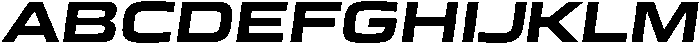 Mirano Extended BoldItalic ttf (700) Font UPPERCASE