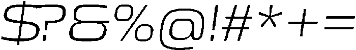 Mirano Extended LightItalic ttf (300) Font OTHER CHARS