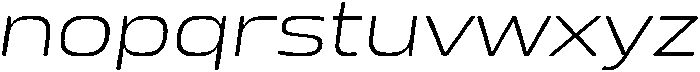 Mirano Extended LightItalic ttf (300) Font LOWERCASE