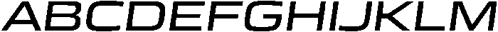 Mirano Extended MediumItalic ttf (500) Font UPPERCASE