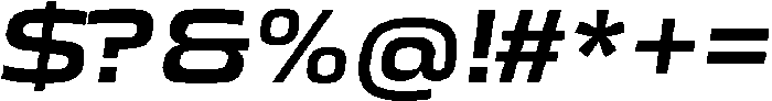 Mirano Extended SemiboldItalic ttf (600) Font OTHER CHARS