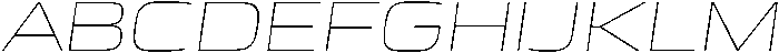 Mirano Extended ThinItalic ttf (100) Font UPPERCASE