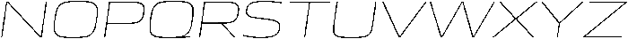 Mirano Extended ThinItalic ttf (100) Font UPPERCASE