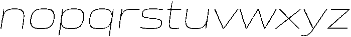 Mirano Extended ThinItalic ttf (100) Font LOWERCASE