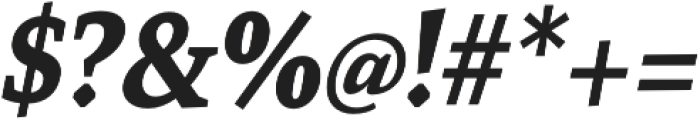 Mirantz Cond Black Italic otf (900) Font OTHER CHARS